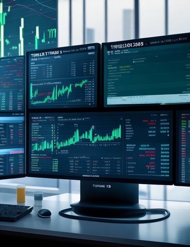 computer screen stock market