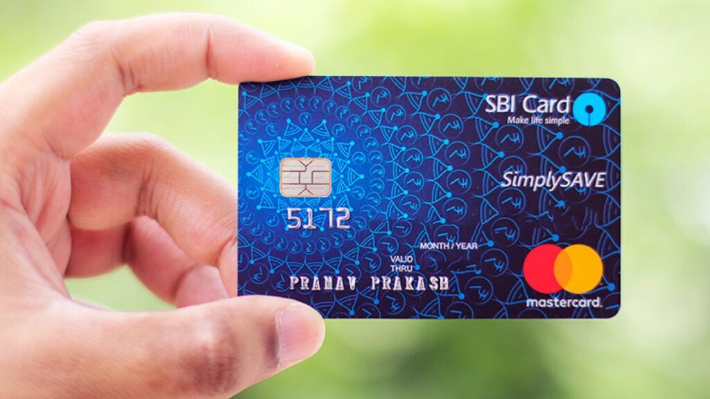 sbi cards - physical card