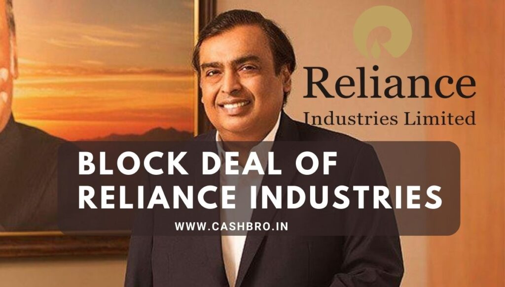 Block Deal of Reliance Industries